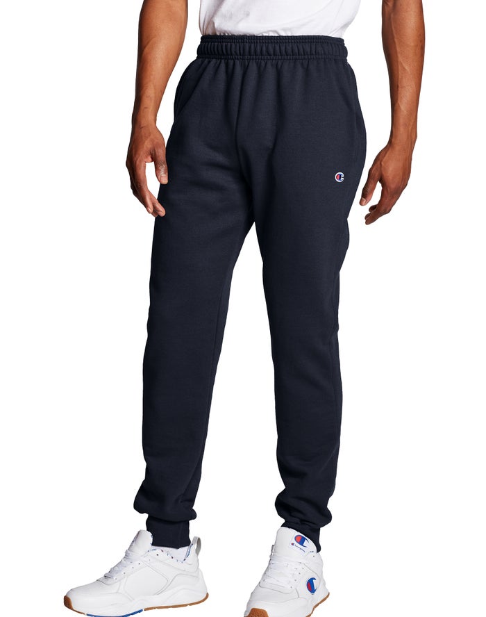 Champion Joggingbroek Heren - Donkerblauw - Powerblend Fleece ( 274536-KYW )